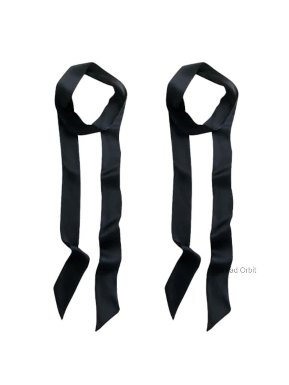 Skinny Scarf for Bags Hair Neck, Imitation Silk Multifunctional Accessory